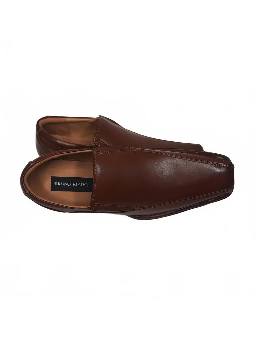NWOT Bruno‎ Marc Men's Brown Square Toe Loafers Size 7